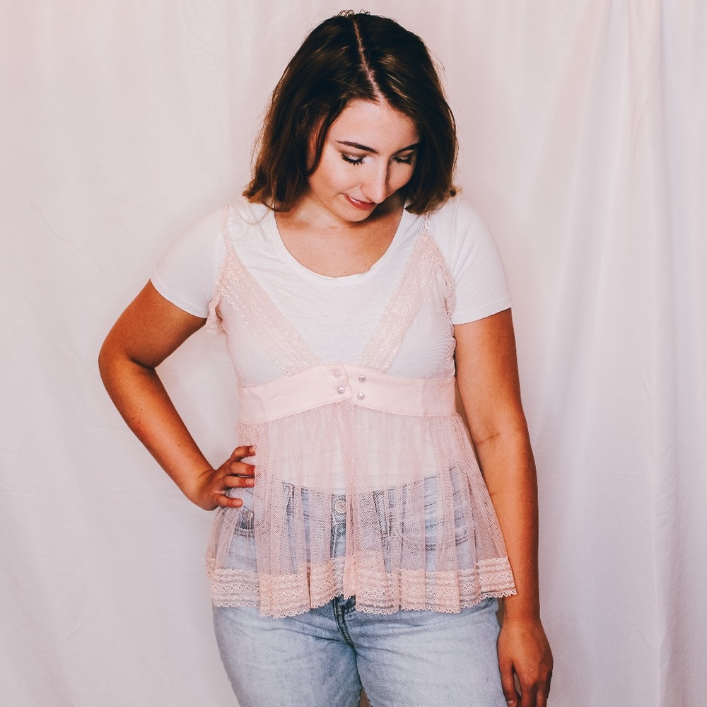 SHEER BABYDOLL TANK